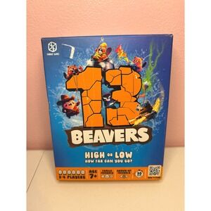 13 Beavers High or Low Board Game Format Games Family Friendly Ages 7+2-6 Player